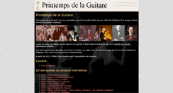 Desktop Screenshot of printemps-guitare.be