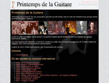 Tablet Screenshot of printemps-guitare.be